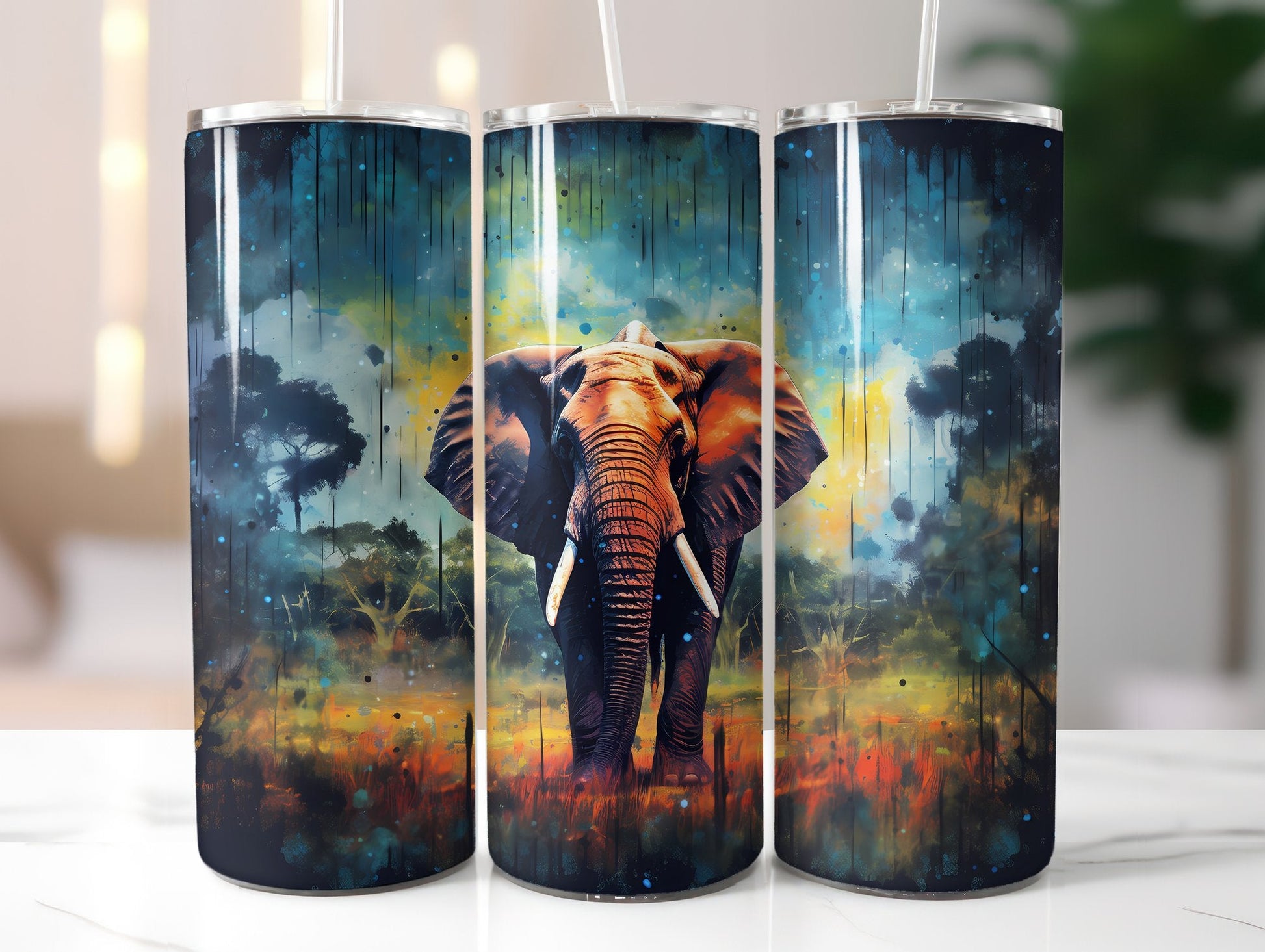 Elephants Tumbler Wrap - CraftNest