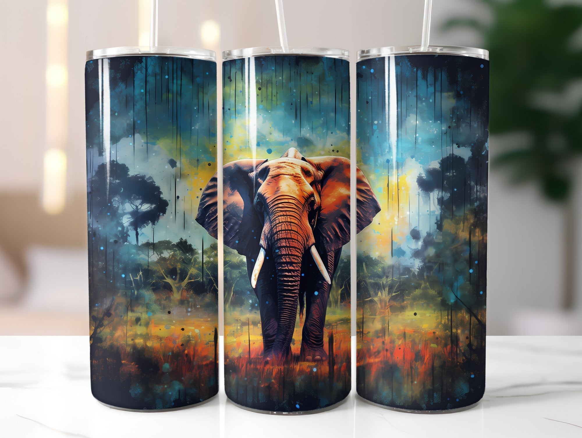 Elephants Tumbler Wrap - CraftNest