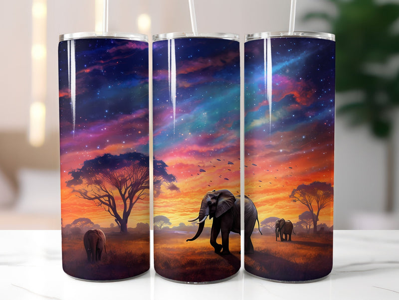 Elephants Tumbler Wrap - CraftNest