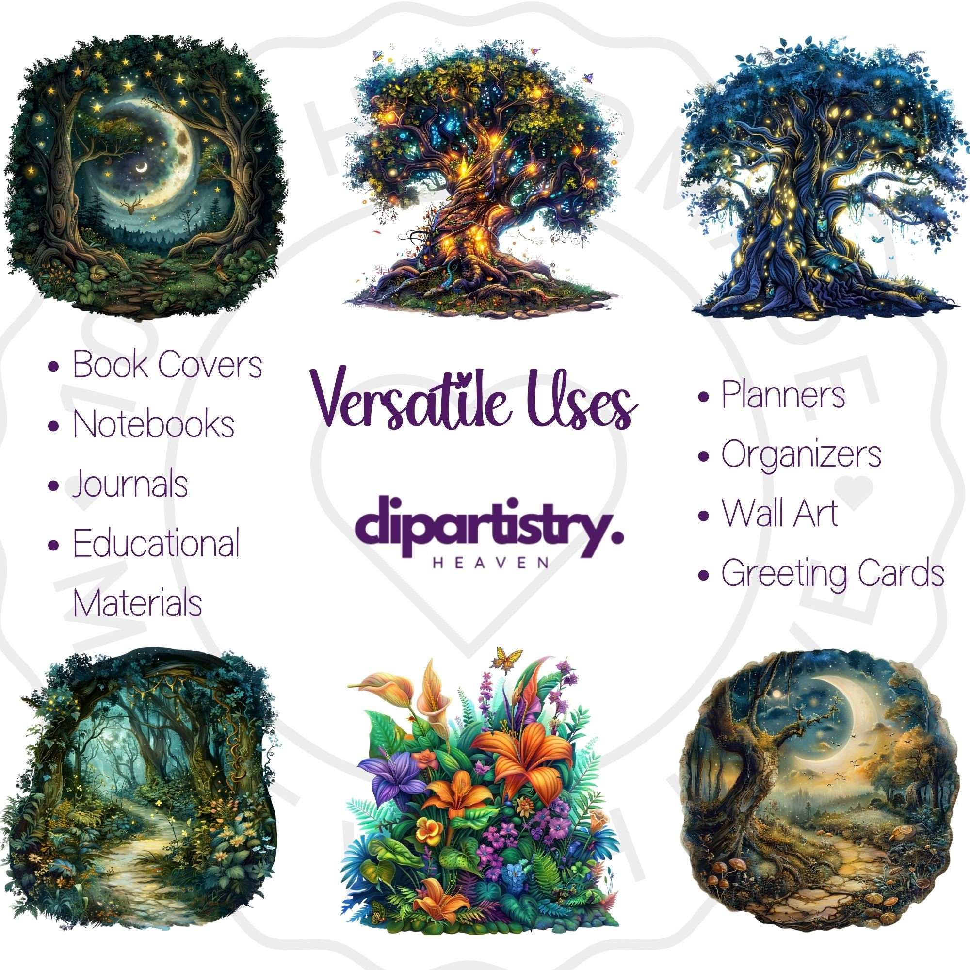 Enchanted Nature Fairytale Clipart - CraftNest - Digital Crafting and Art