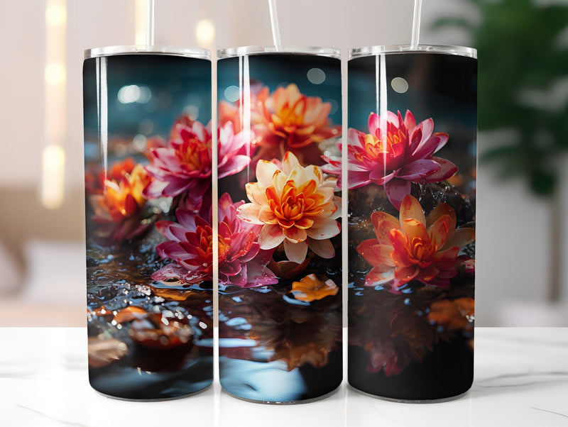 Fall Floral Splendor Tumbler Wrap - CraftNest