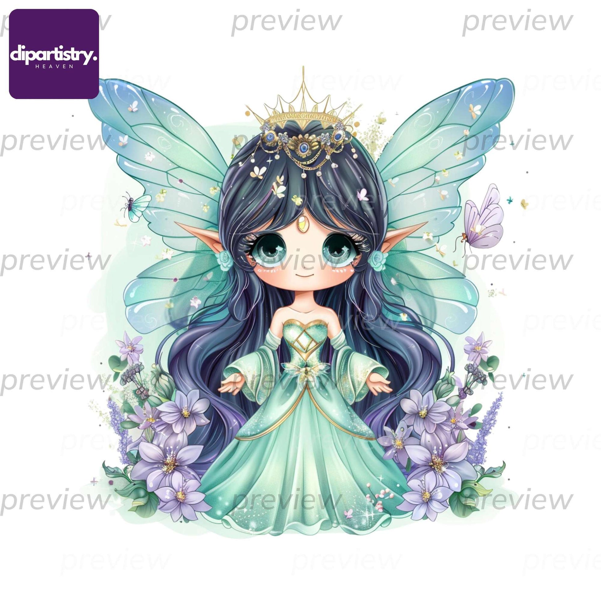 Chibi Fantasy and Mythical Fairytale Clipart - CraftNest - Digital Crafting and Art