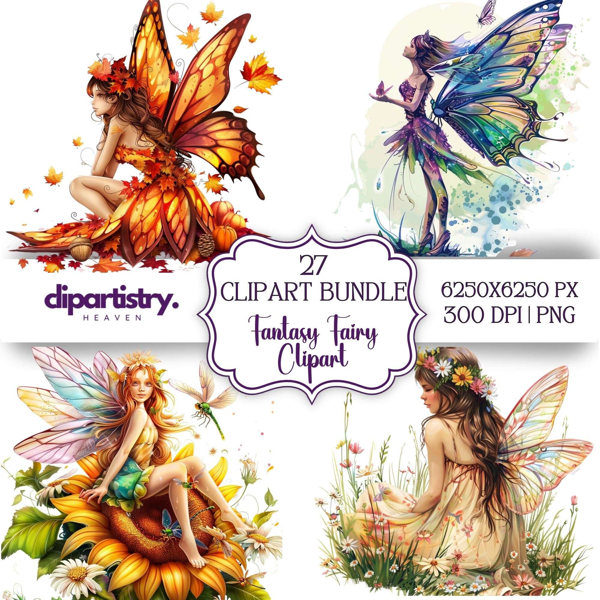 Fantasy Fairy Fairytale Clipart - CraftNest - Digital Crafting and Art