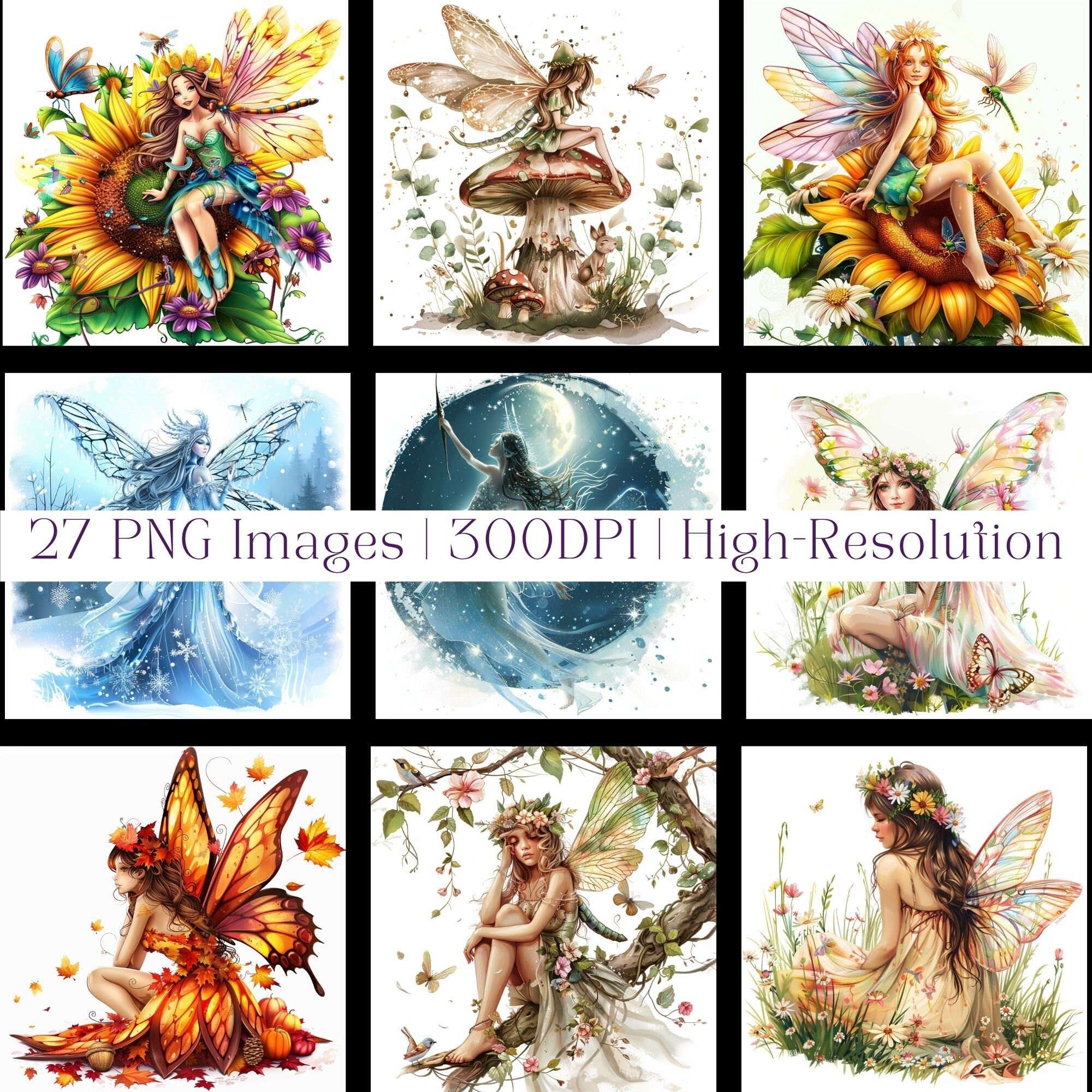 Fantasy Fairy Fairytale Clipart - CraftNest - Digital Crafting and Art