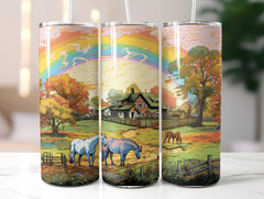 Farm Horses Tumbler Wrap - CraftNest