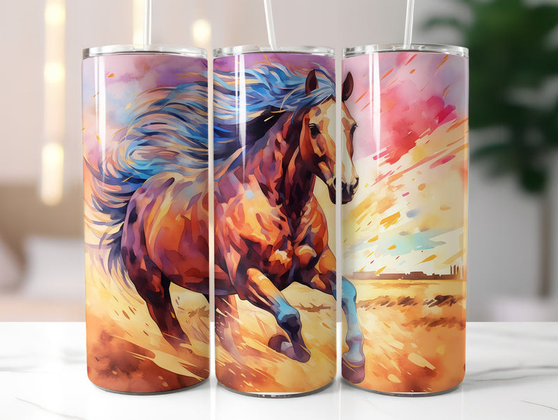 Farm Horses Tumbler Wrap - CraftNest