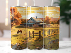 Farm Horses Tumbler Wrap - CraftNest