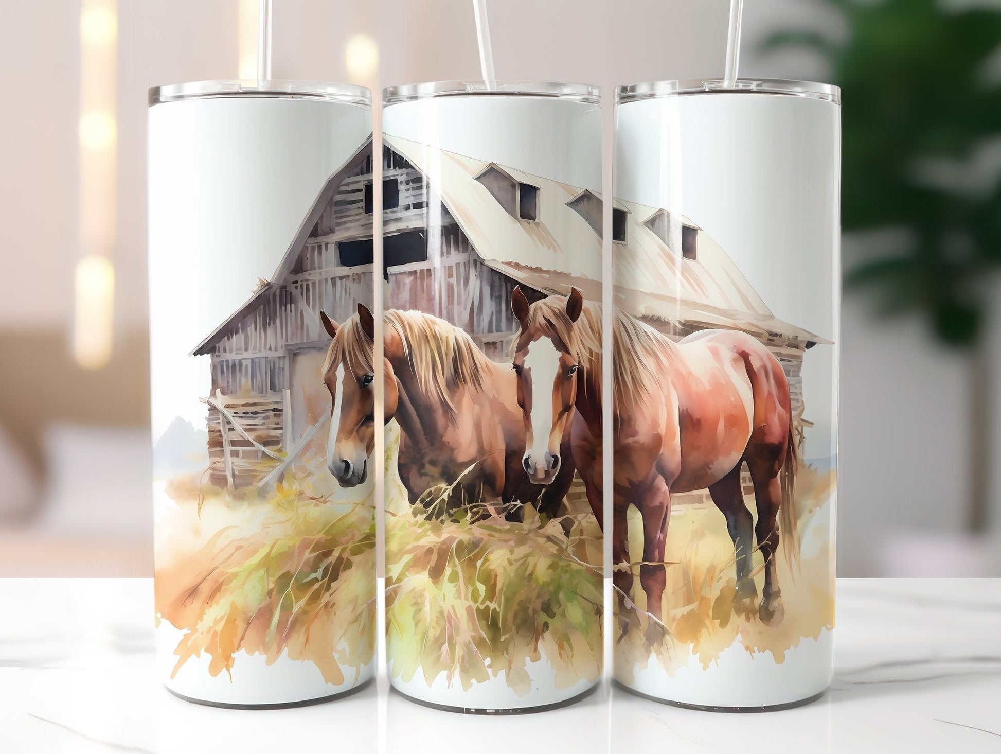 Farm Horses Tumbler Wrap - CraftNest