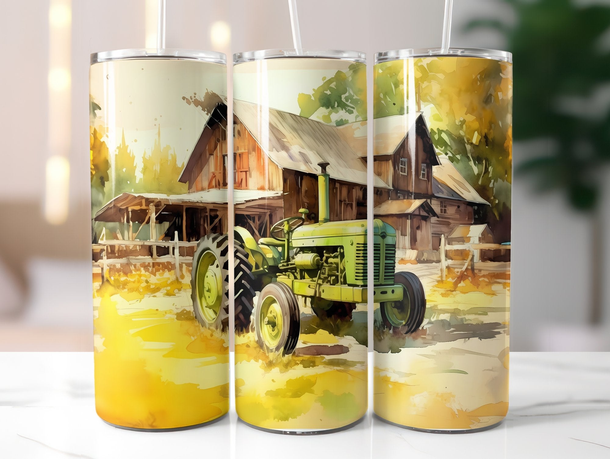 Farming Tractor Tumbler Wrap - CraftNest
