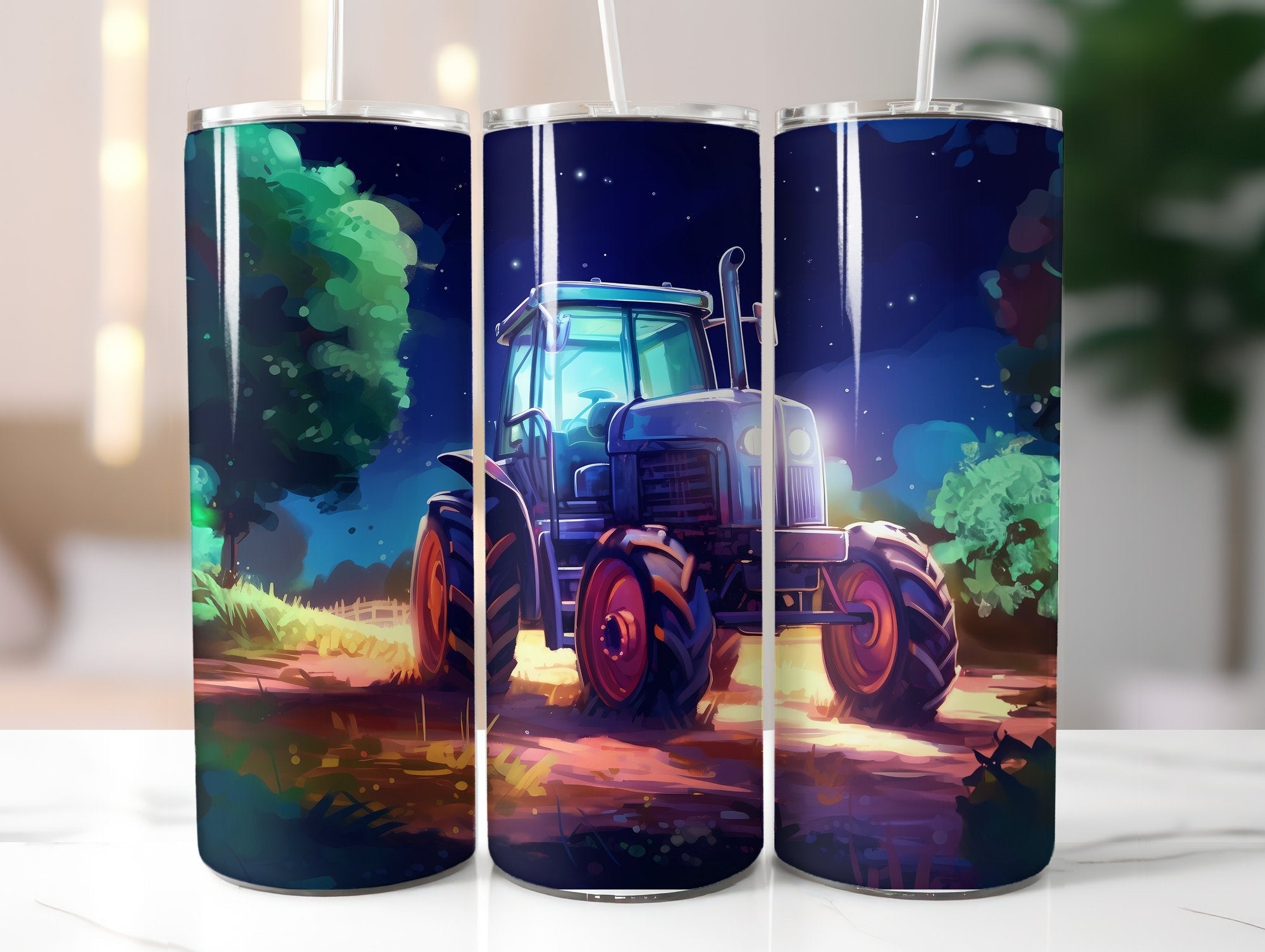 Farming Tractor Tumbler Wrap - CraftNest