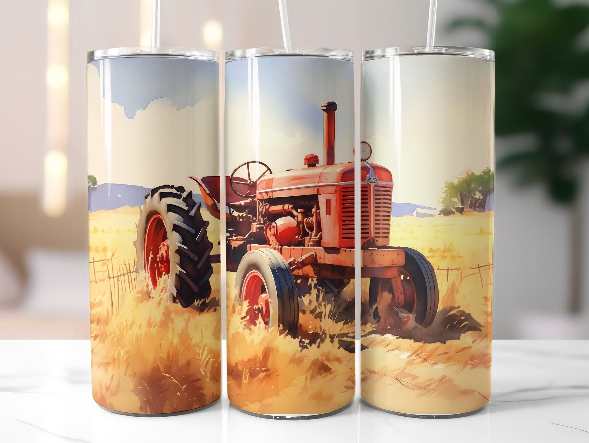 Farming Tractor Tumbler Wrap - CraftNest