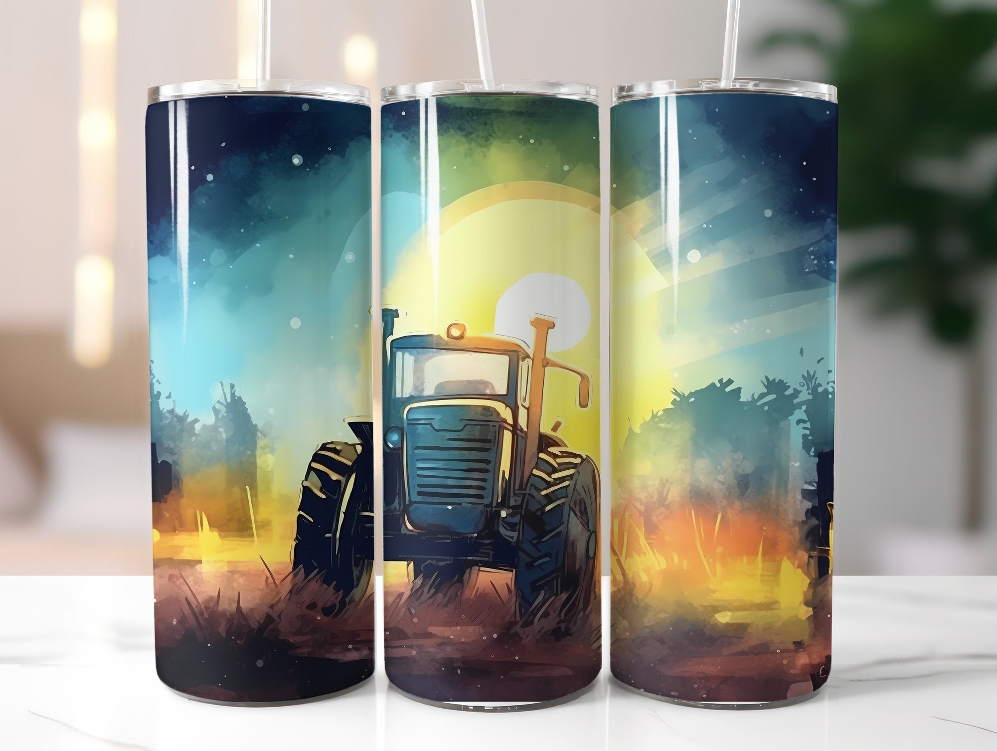 Farming Tractor Tumbler Wrap - CraftNest