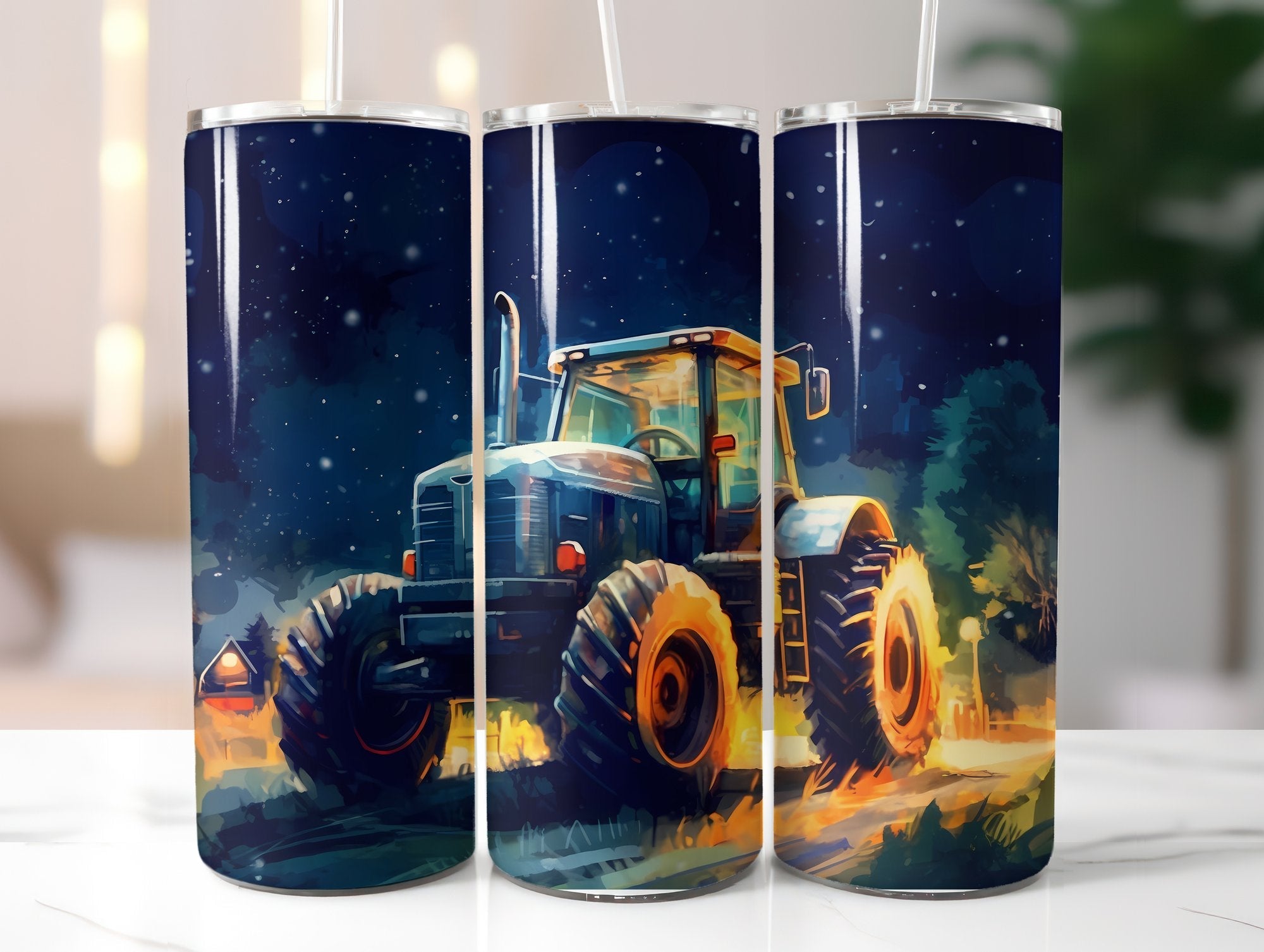 Farming Tractor Tumbler Wrap - CraftNest