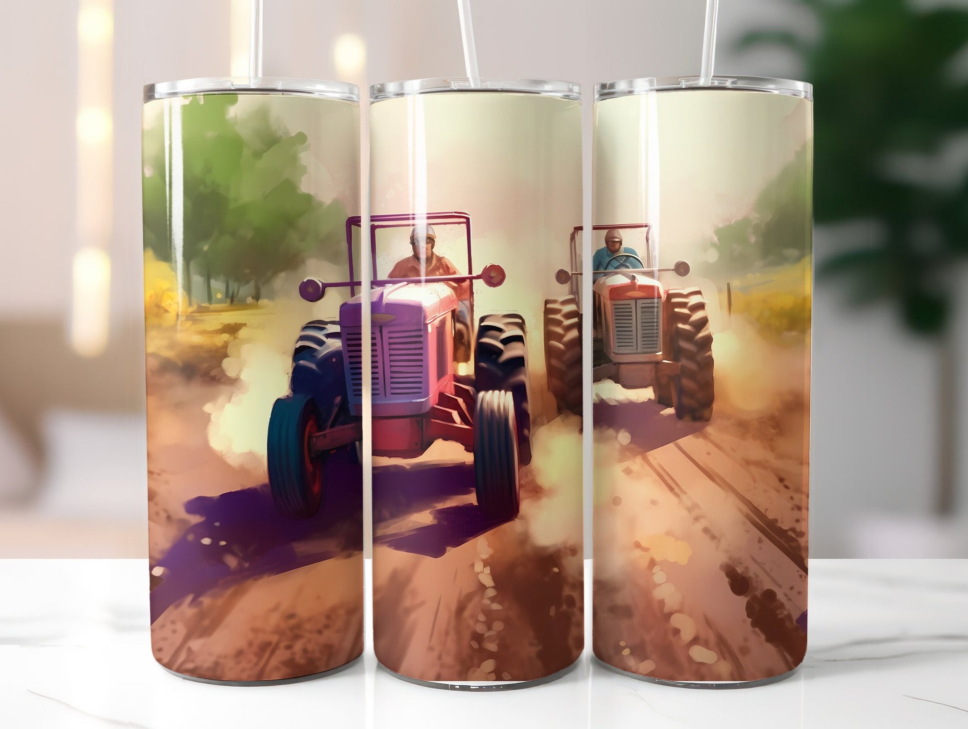 Farming Tractor Tumbler Wrap - CraftNest