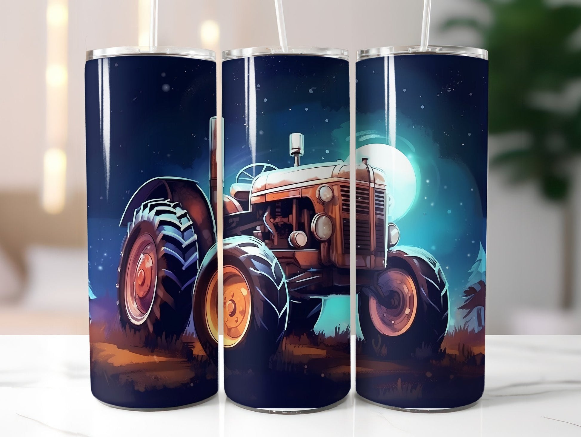 Farming Tractor Tumbler Wrap - CraftNest