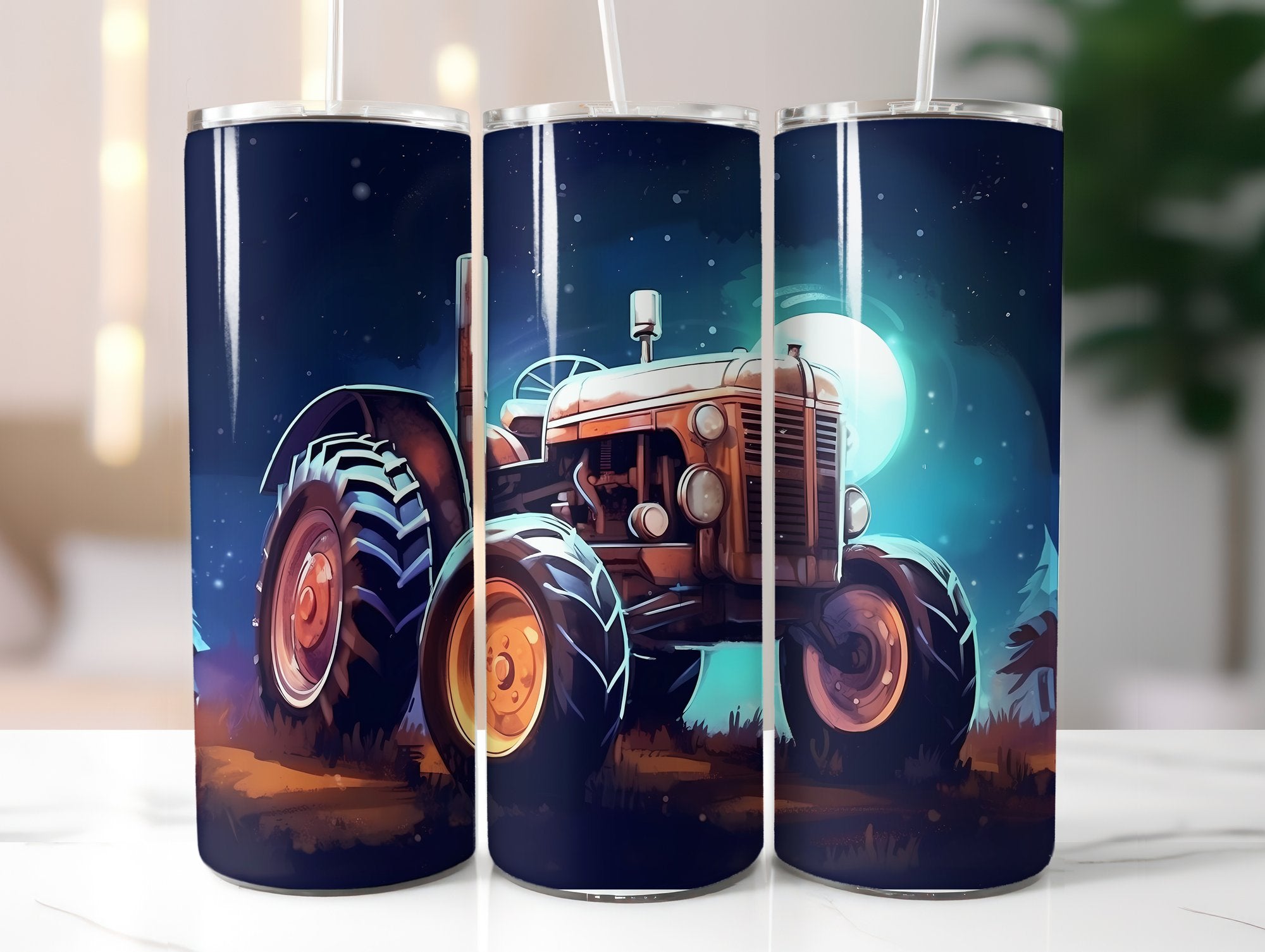 Farming Tractor Tumbler Wrap - CraftNest