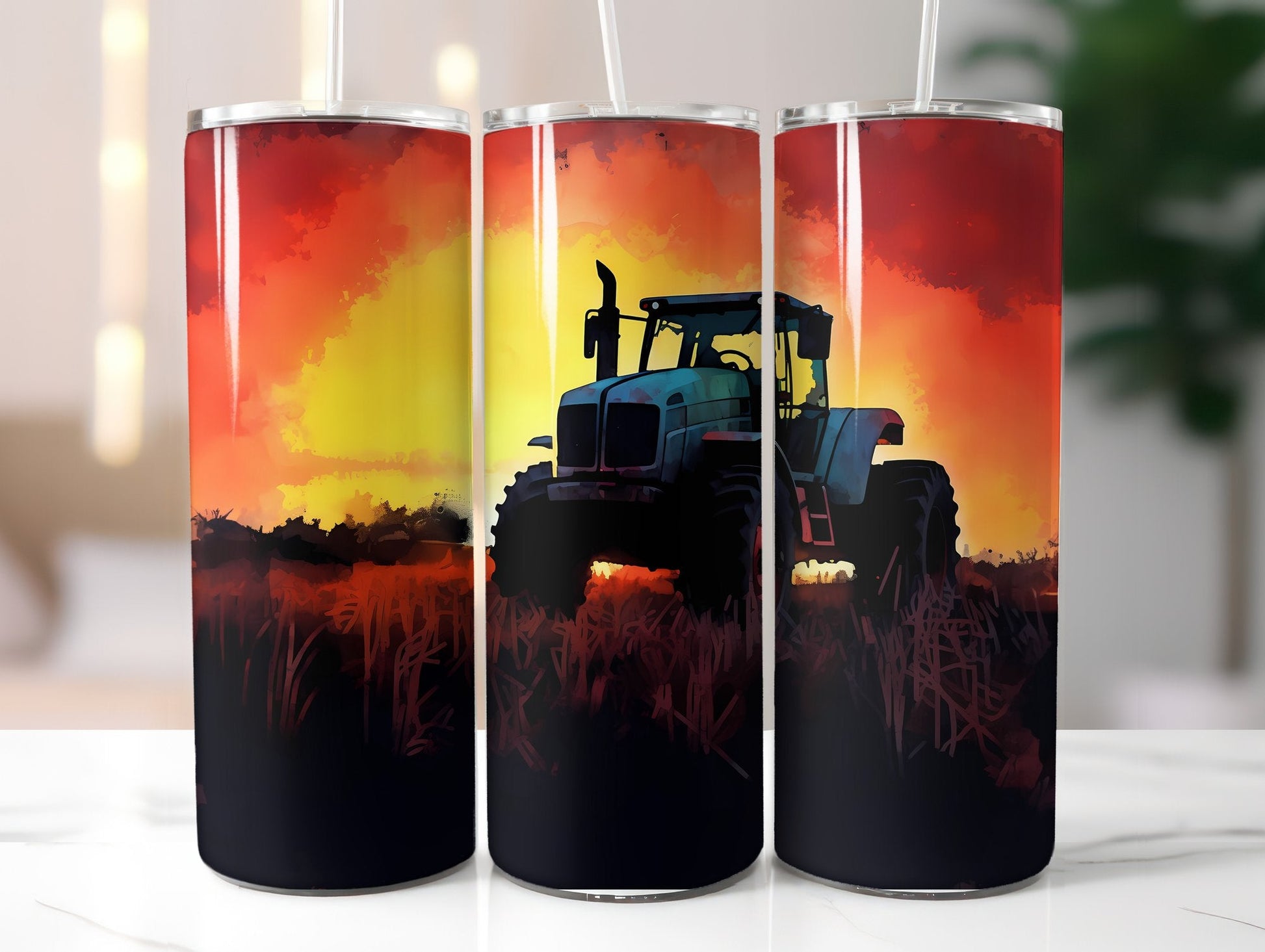 Farming Tractor Tumbler Wrap - CraftNest