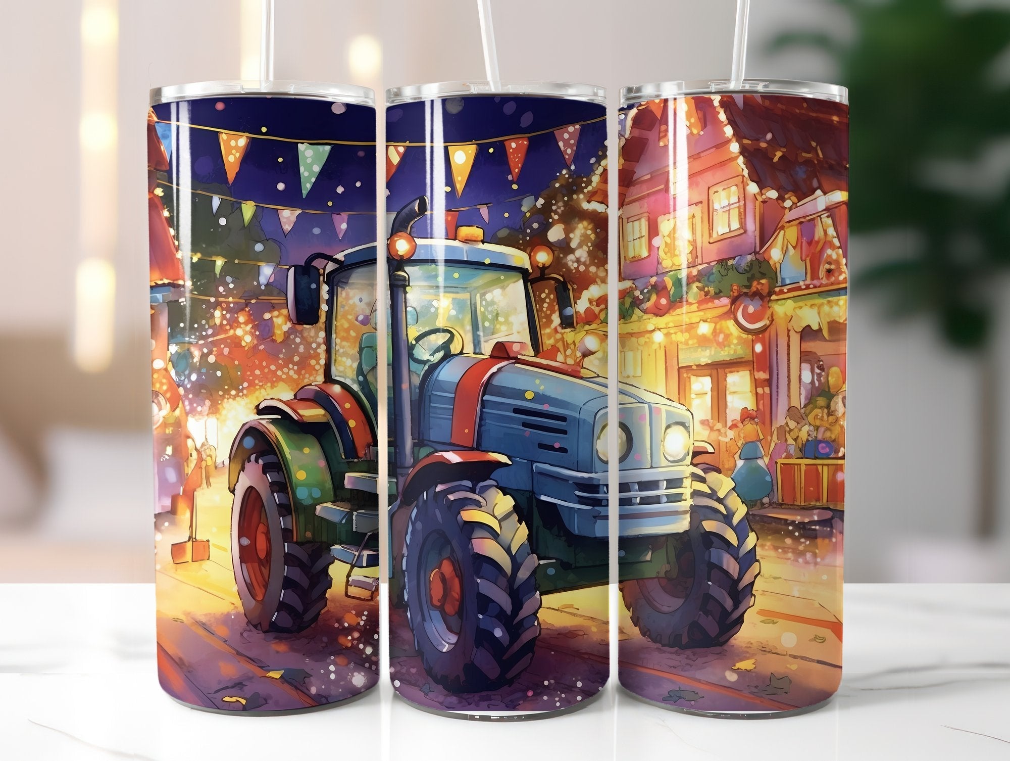 Farming Tractor Tumbler Wrap - CraftNest