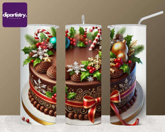 Christmas Chocolate Cake Food Clipart - CraftNest - Digital Crafting and Art