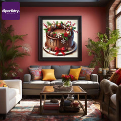 Christmas Chocolate Cake Food Clipart - CraftNest - Digital Crafting and Art