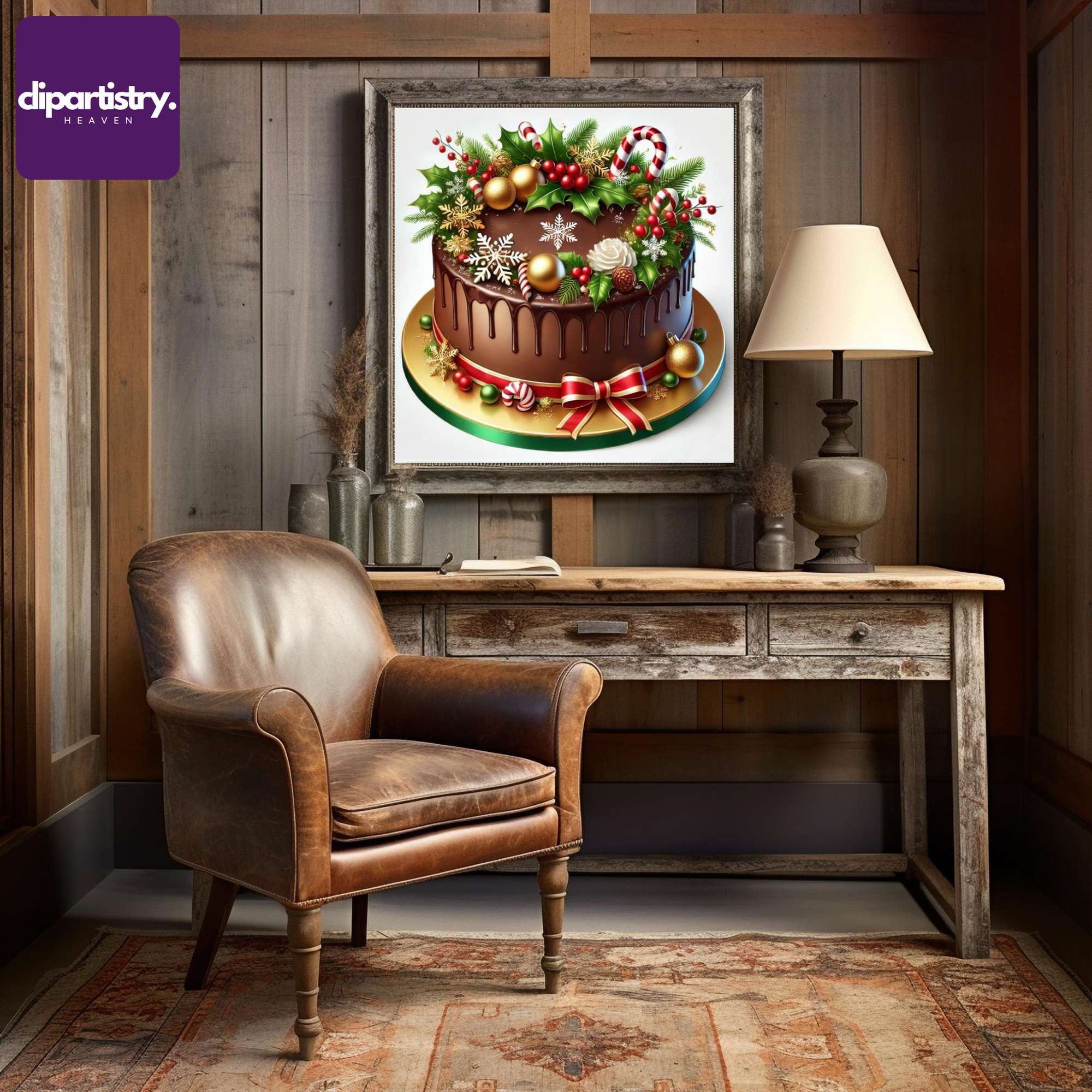 Christmas Chocolate Cake Food Clipart - CraftNest - Digital Crafting and Art