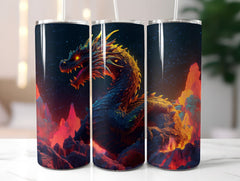 Fire Dragon Tumbler Wrap - CraftNest