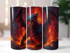 Fire Dragon Tumbler Wrap - CraftNest