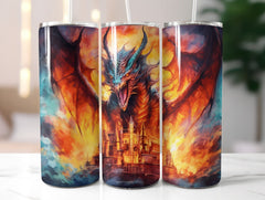 Fire Dragon Tumbler Wrap - CraftNest