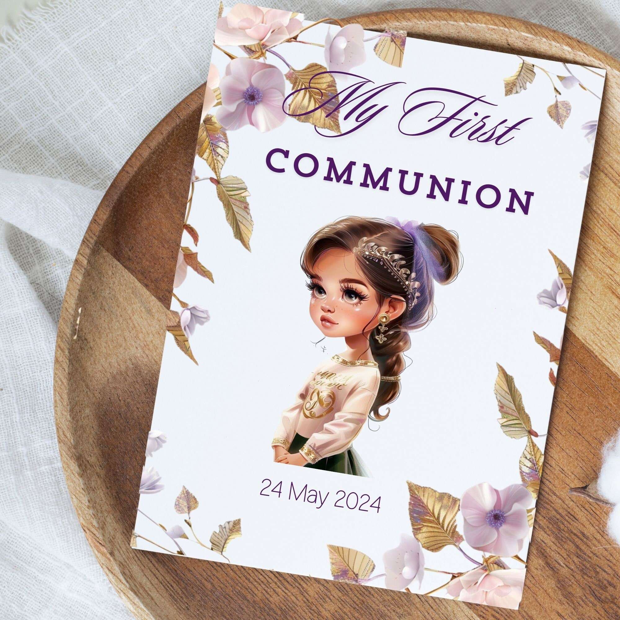 First Communion Girl Clipart - CraftNest - Digital Crafting and Art