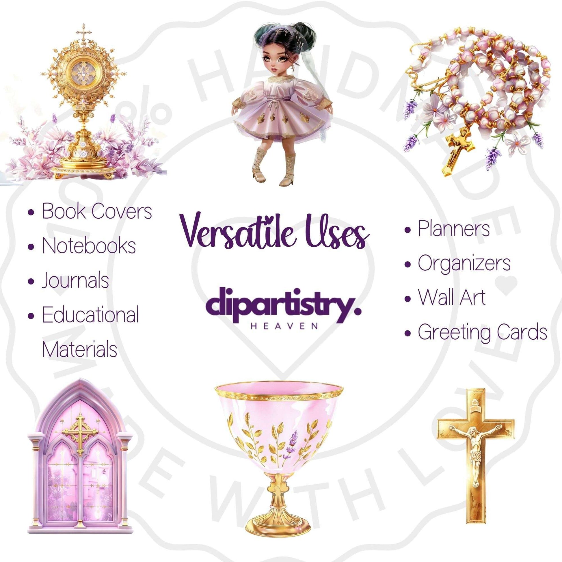 First Communion Girl Clipart - CraftNest - Digital Crafting and Art
