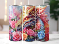 Floral Dragons Tumbler Wrap - CraftNest