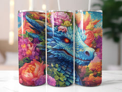 Floral Dragons Tumbler Wrap - CraftNest