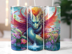 Floral Dragons Tumbler Wrap - CraftNest