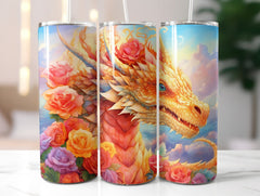 Floral Dragons Tumbler Wrap - CraftNest