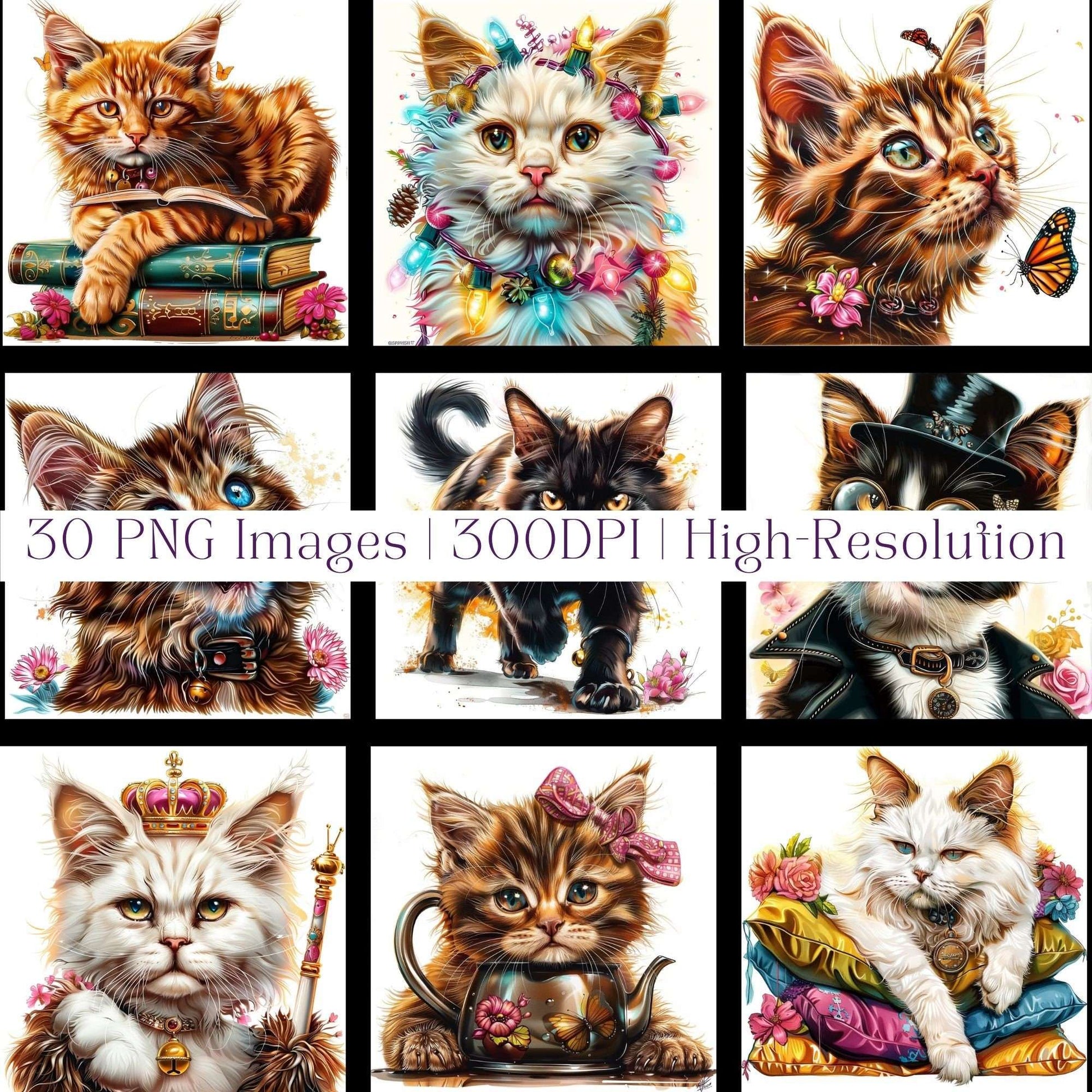 Funny Kittens Clipart - CraftNest - Digital Crafting and Art