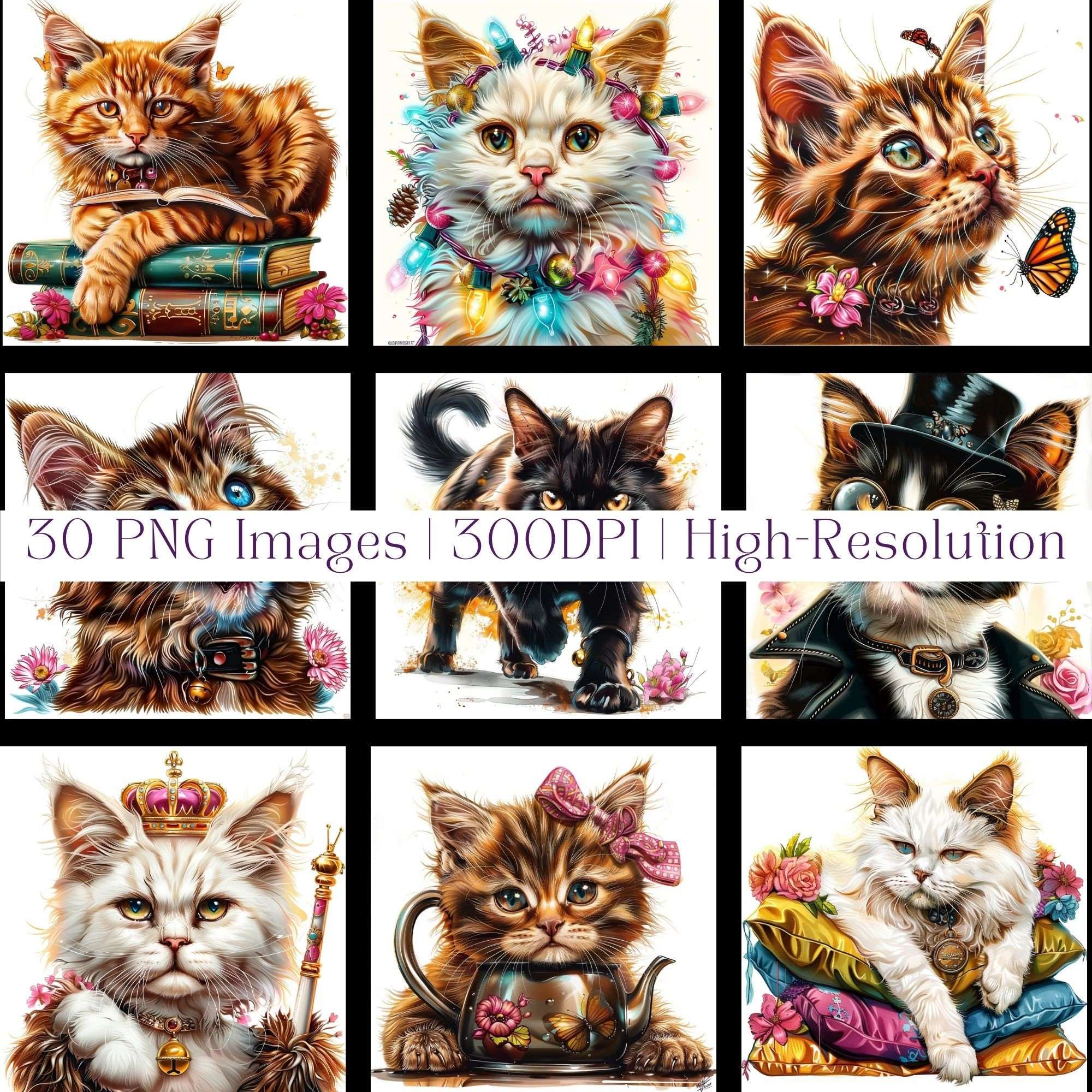 Funny Kittens Clipart - CraftNest - Digital Crafting and Art