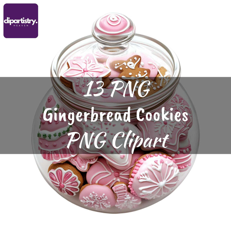 Christmas Gingerbread Cookies Clipart - CraftNest - Digital Crafting and Art