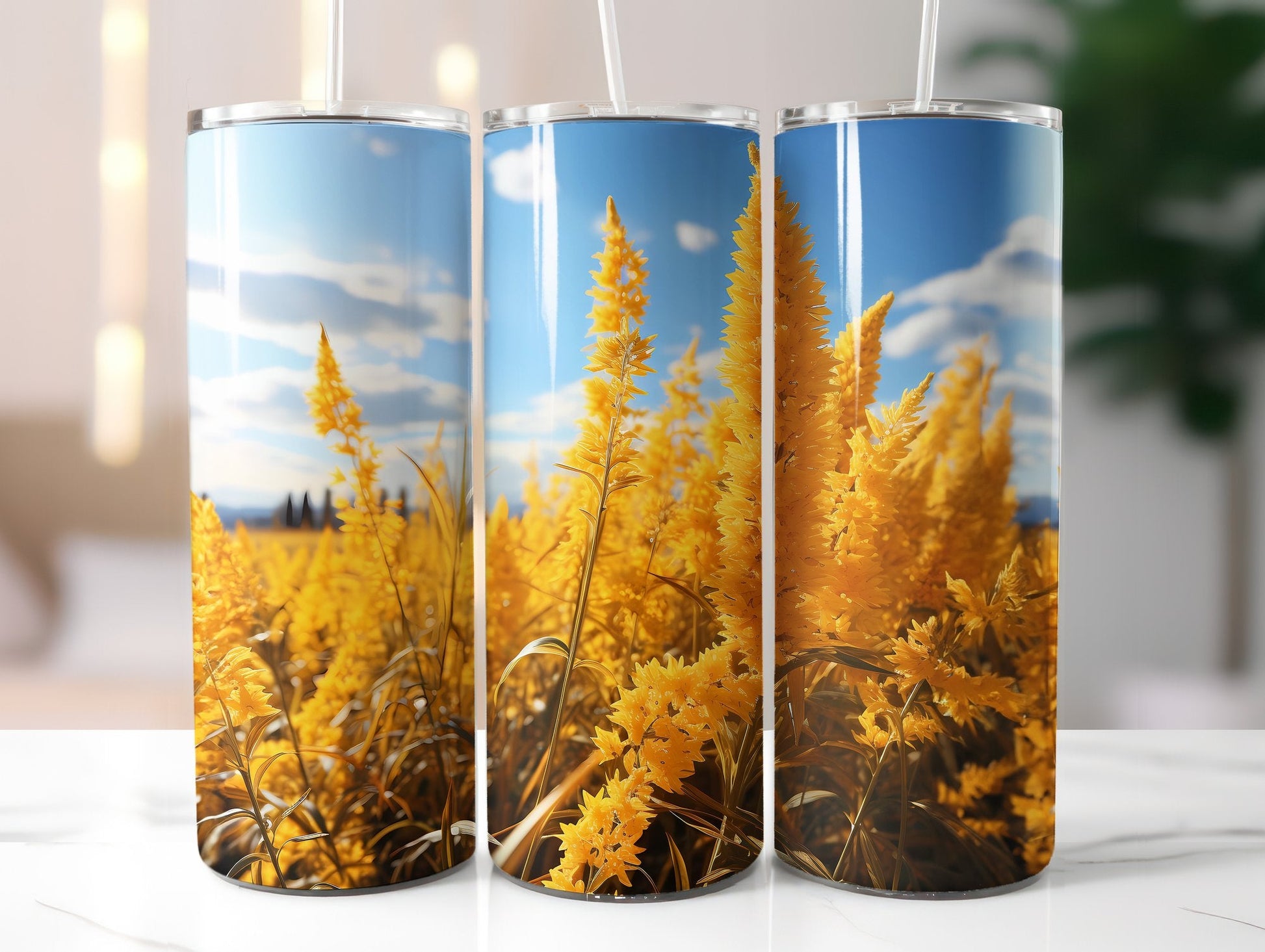 Goldenrod Meadows Tumbler Wrap - CraftNest