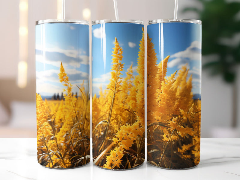 Goldenrod Meadows Tumbler Wrap - CraftNest
