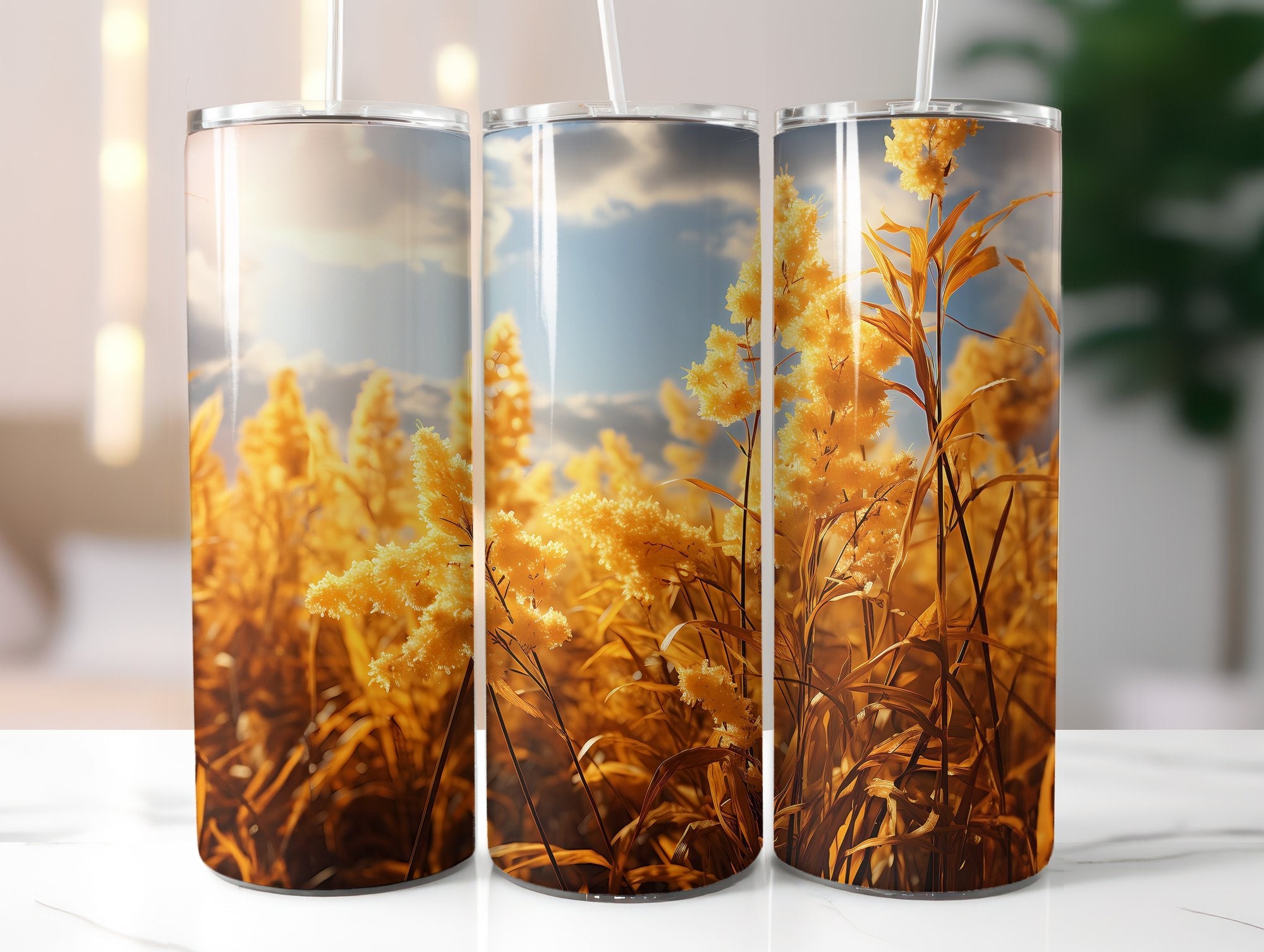 Goldenrod Meadows Tumbler Wrap - CraftNest
