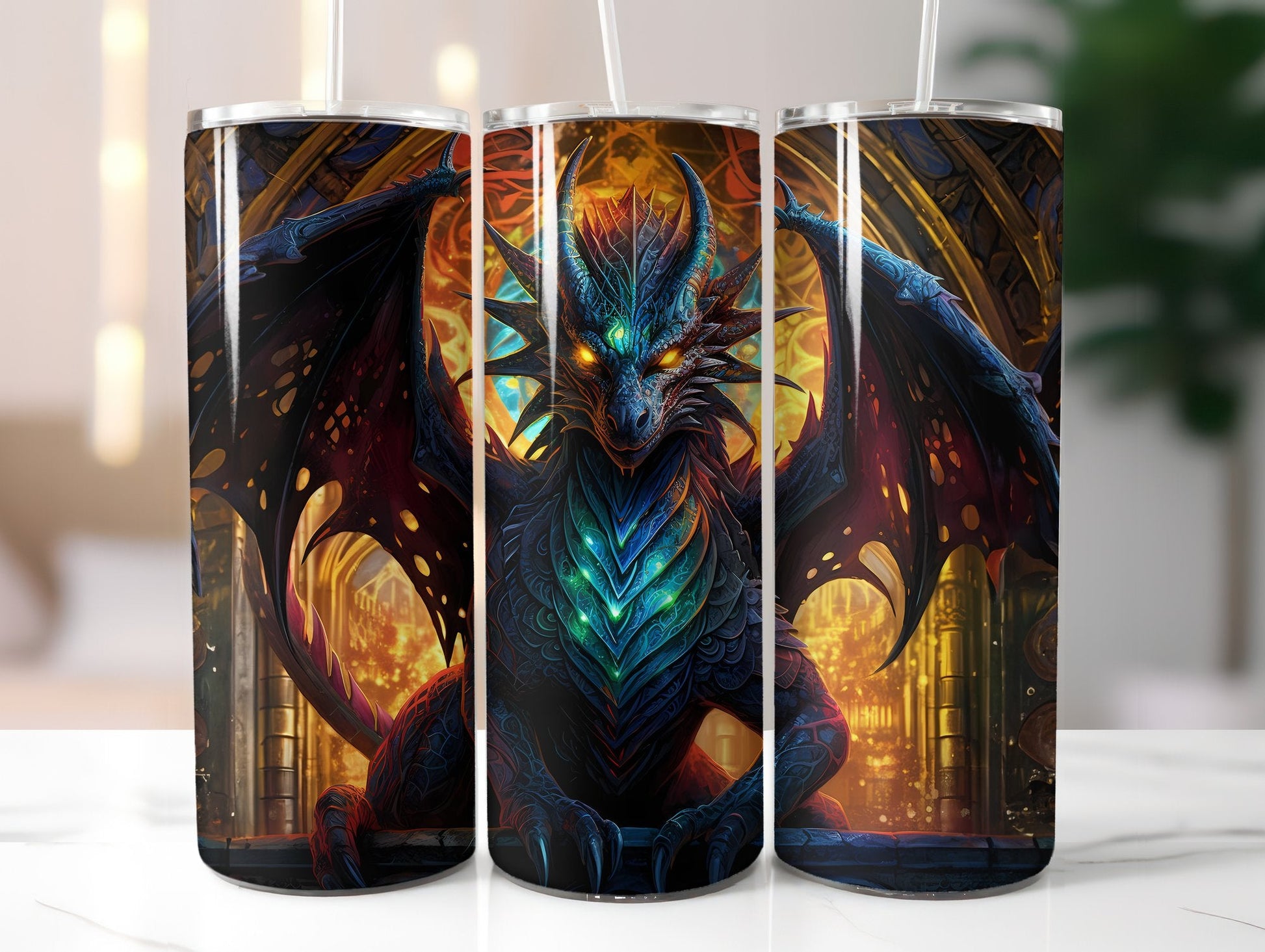 Gothic Dragons Tumbler Wrap - CraftNest