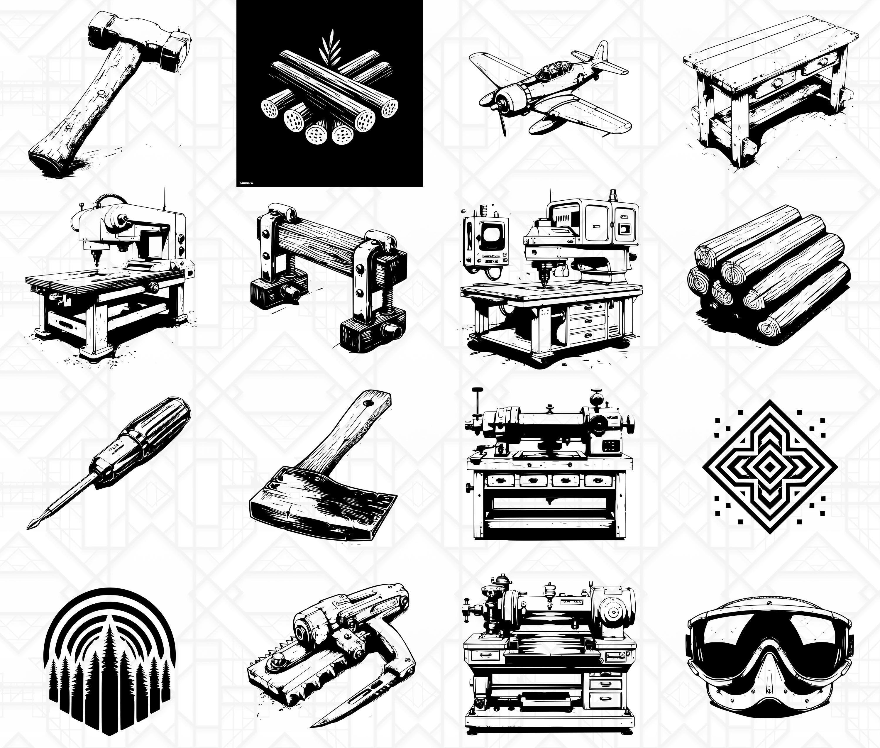 Woodworking SVG Bundle - CraftNest - Digital Crafting and Art