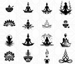 Yoga SVG Bundle - CraftNest - Digital Crafting and Art