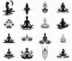 Yoga SVG Bundle - CraftNest - Digital Crafting and Art