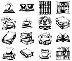 Books Clubs SVG Bundle - CraftNest - Digital Crafting and Art
