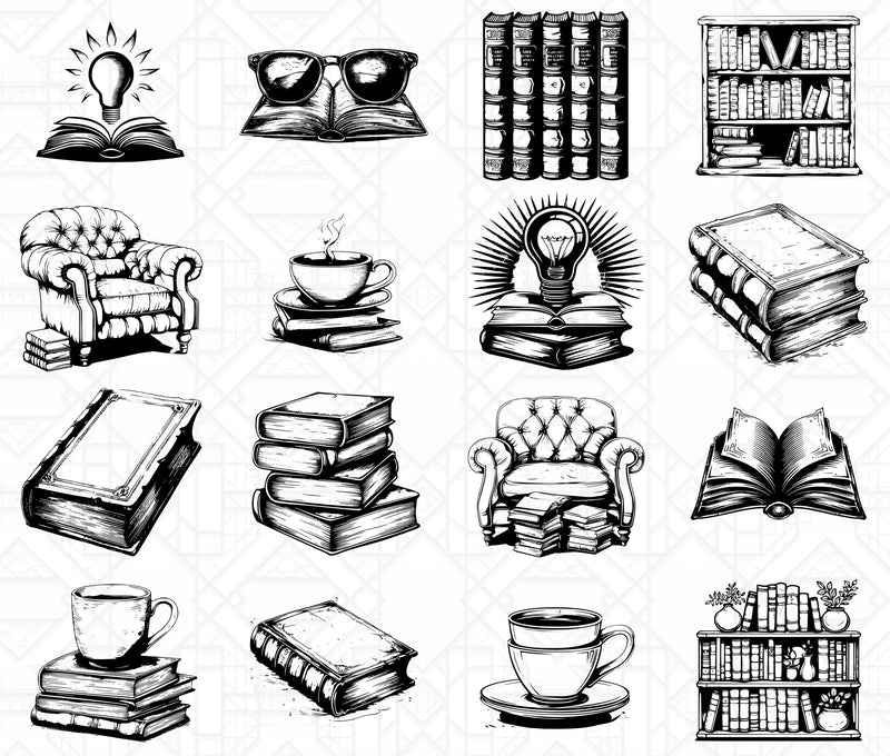 Books Clubs SVG Bundle - CraftNest - Digital Crafting and Art