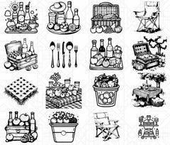 Picnicking SVG Bundle - CraftNest - Digital Crafting and Art