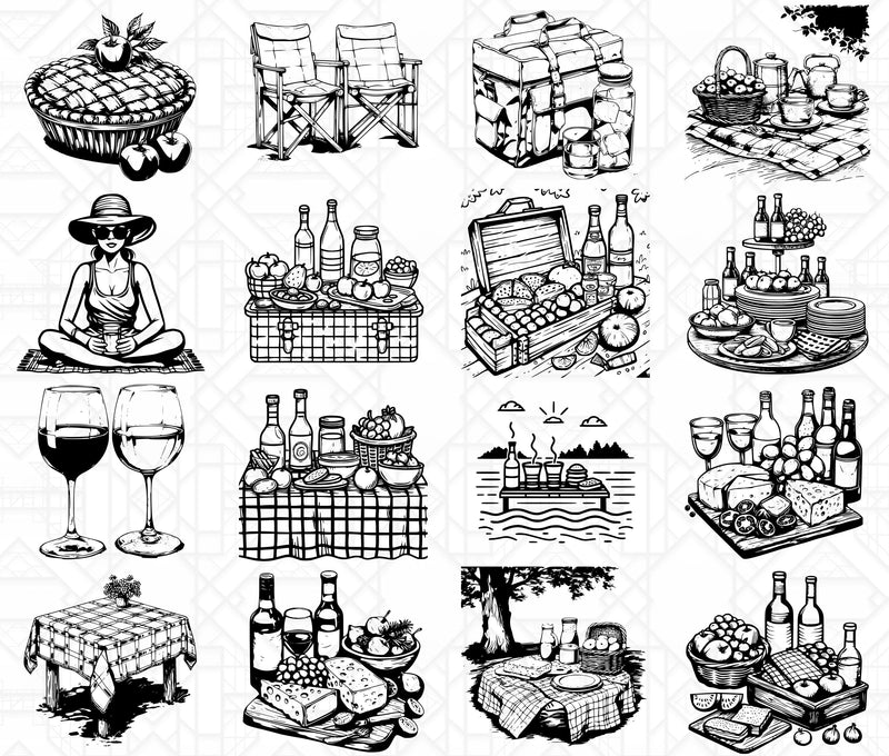 Picnicking SVG Bundle - CraftNest - Digital Crafting and Art