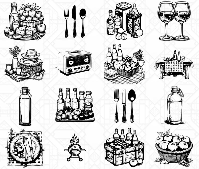 Picnicking SVG Bundle - CraftNest - Digital Crafting and Art