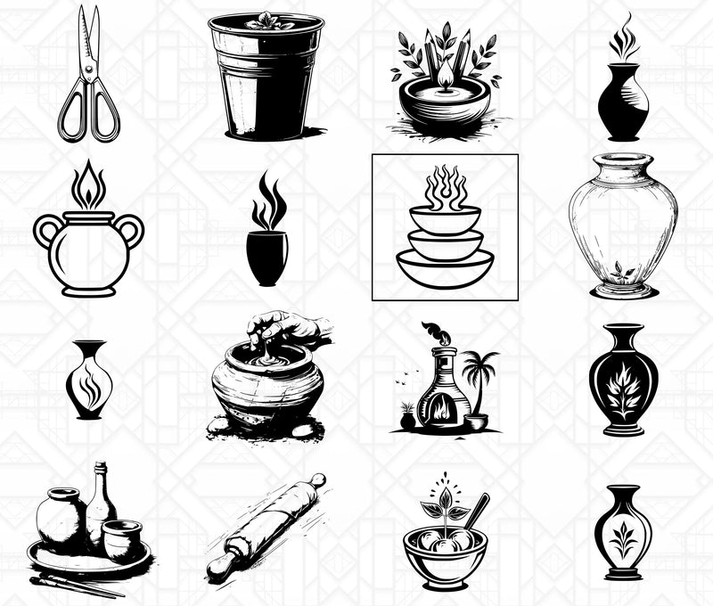 Pottery And Ceramics SVG Bundle - CraftNest - Digital Crafting and Art